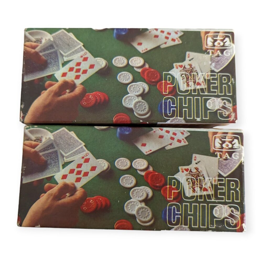 Vintage TAG Poker Chips Set of 2